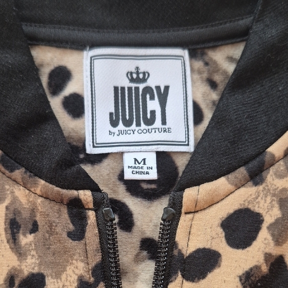 Juicy Couture Tan and Black Animal Print Jacket - Picture 2 of 4